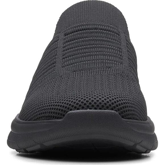 NWT Clarks Women's Ezera Walk Sneaker, Black Textile Knit, 6 - Picture 3 of 6